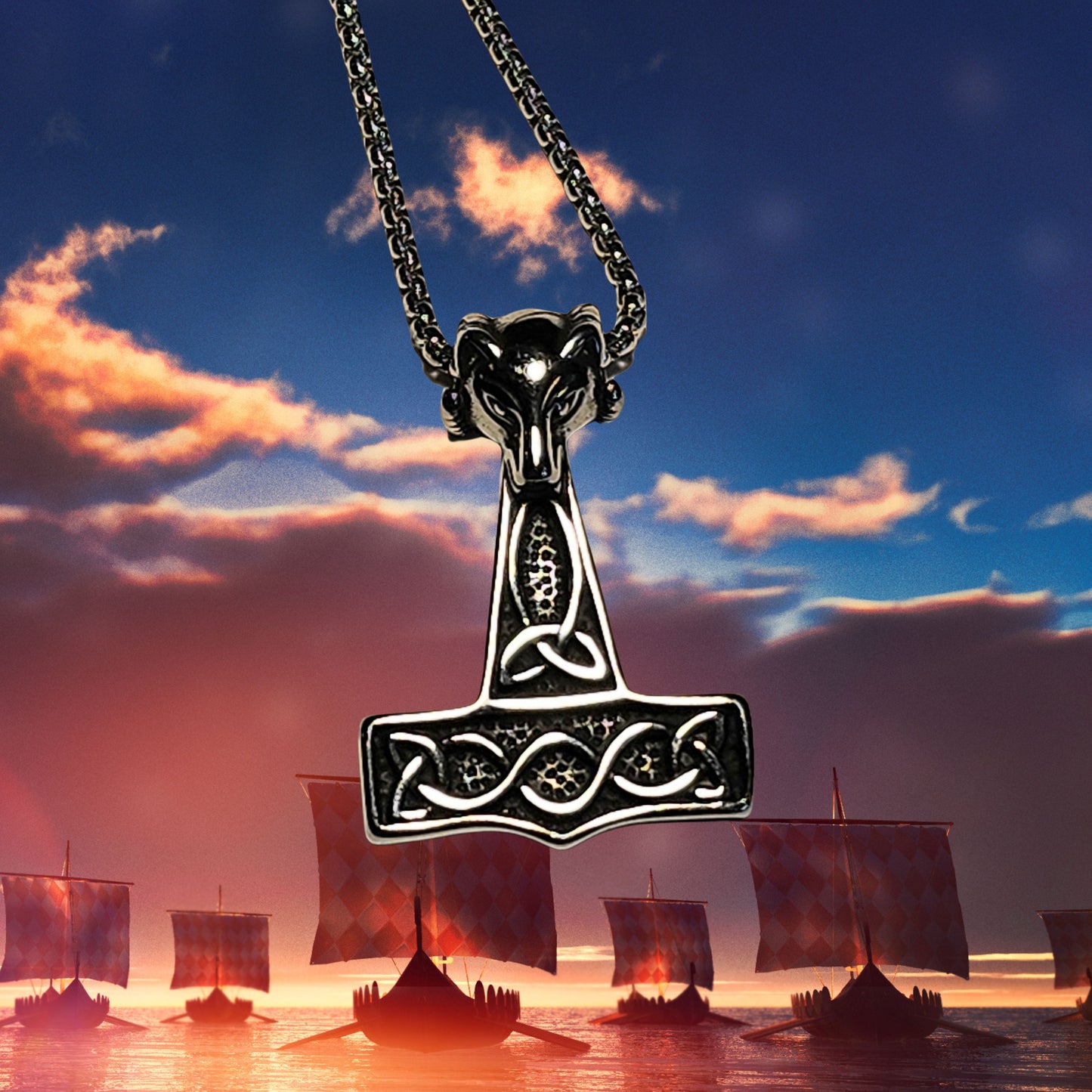 Rams Head Thors Hammer